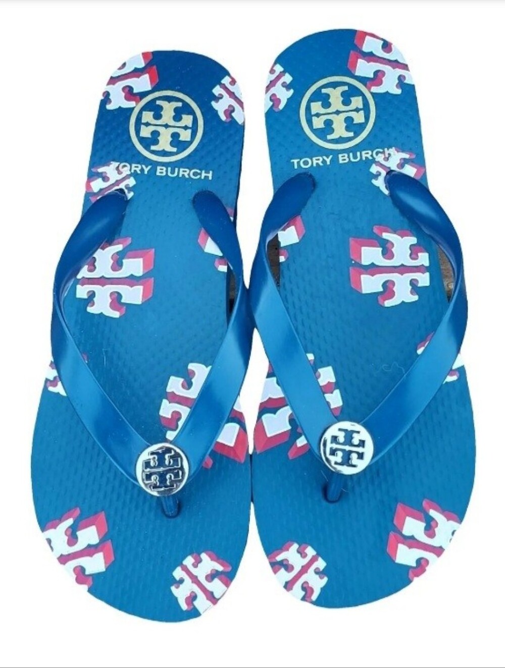 Tory Burch Navy Flip Flops Size 6